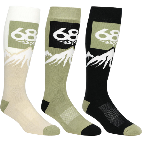 Snow Caps Sock (3pk)
