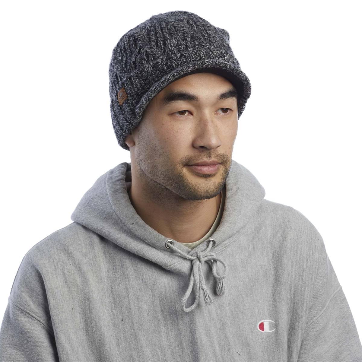 The Yukon Cable Knit Wool Brim Beanie alternate view