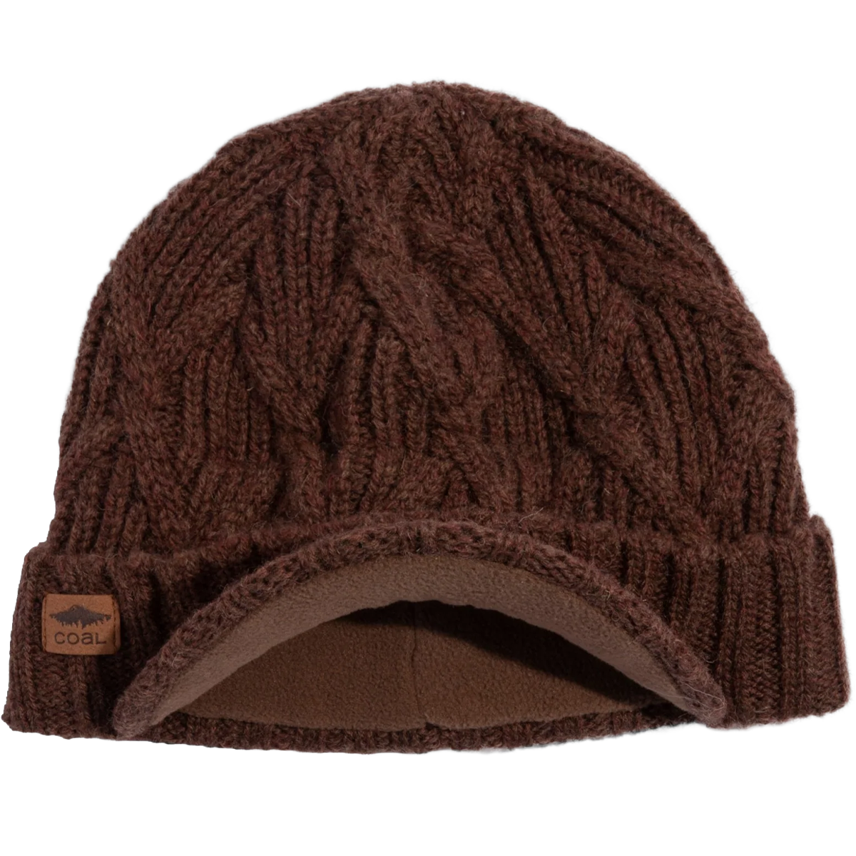 Wool Blend Cable Knit Beanie with Sun-Blocking Brim for Winter Warmth Frost Hats Cashmere Cable Knit Skully Beanie - Etsy main image 2