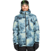 Quiksilver Men's Mission Print Insulated Jacket in Space Stone Celery Green