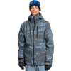 Quiksilver Men's Quest Stretch 20k Jacket in Mountain Spray Flint Stone