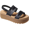 Reef Women's Water Vista Higher in 071-Black/Tan right front