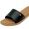 Reef Women's Sunny Arrianah in Black/Tan left toe
