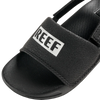 Reef Youth Little One Slide in Reef Black/White left toe strap