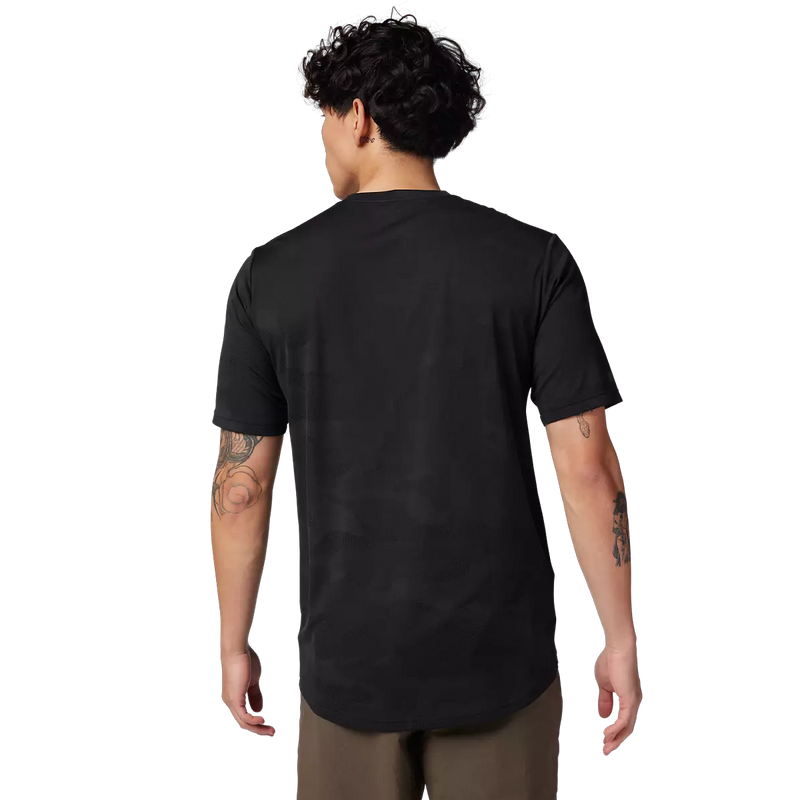 Men's Ranger TruDri Short Sleeve Jersey, Fox Head Ranger Tru Dri SS Jersey back on model