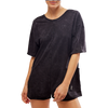 Free People Movement Hot Shot Tee Romper in Black