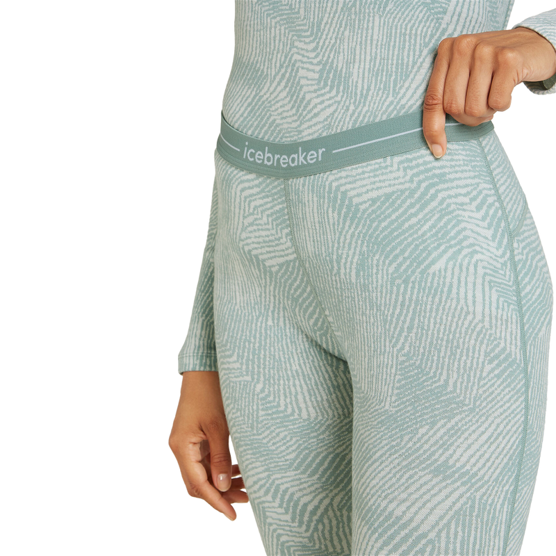 Women's Merino 260 Vertex Thermal Leggings Frozen Forms, Icebreaker Women's Merino 260 Vertex Thermal Leggings Frozen Forms waistband
