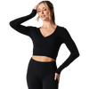 Tavi Women' Criss Cross Long Sleeve Top in Ebony