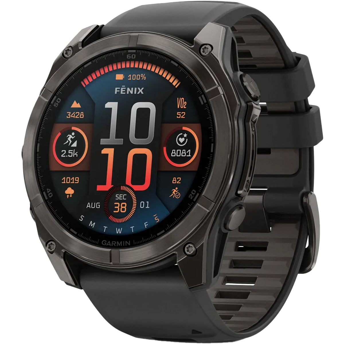 Fenix 8 Sapphire 51mm Amoled - Carbon Gray alternate view