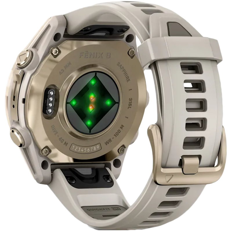 Fenix 8 Sapphire 43mm Amoled - Soft Gold – Sports Basement
