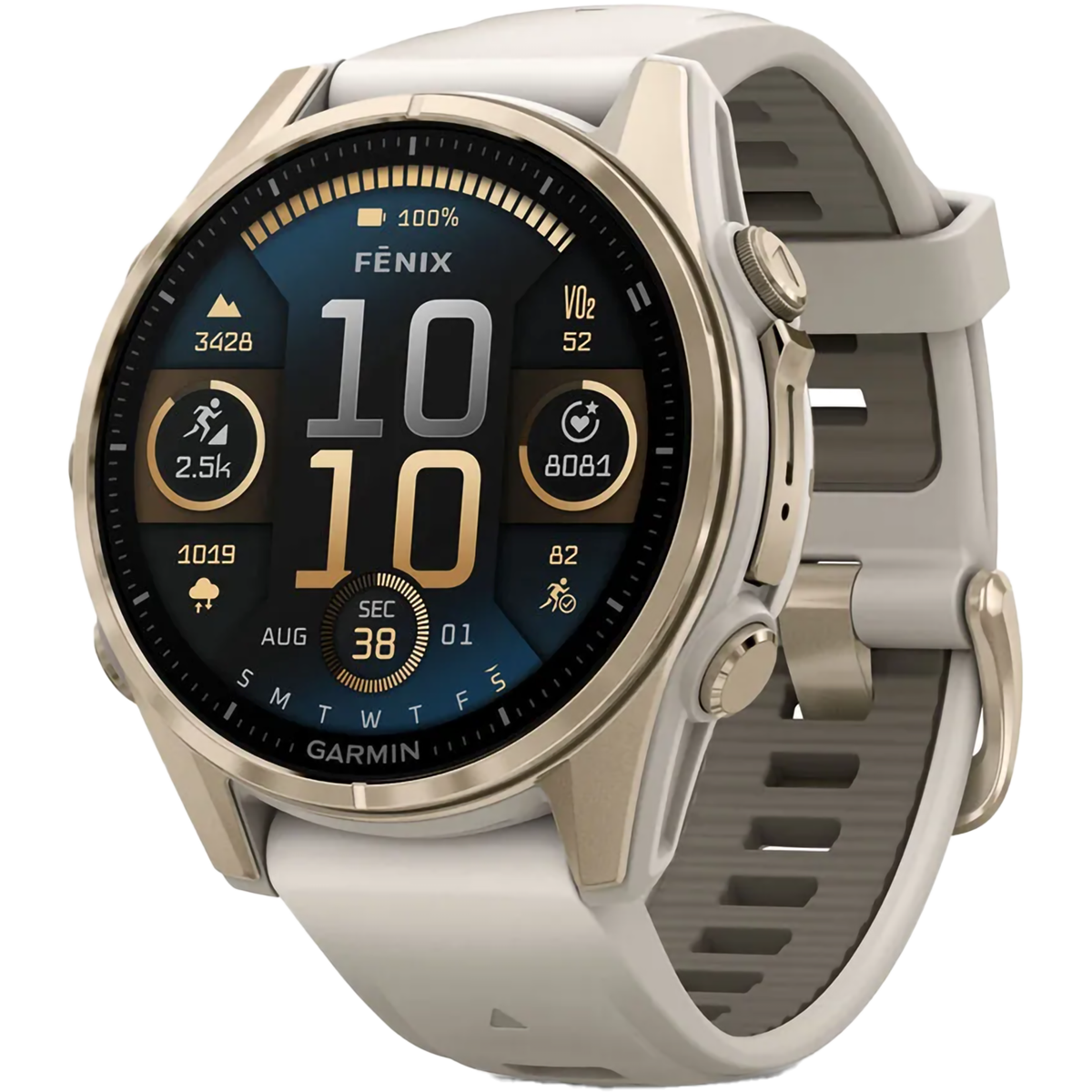 Fenix 8 Sapphire 43mm Amoled - Soft Gold alternate view