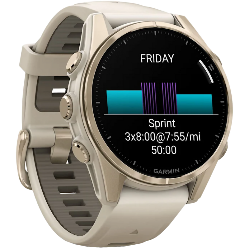 Fenix 8 Sapphire 43mm Amoled - Soft Gold – Sports Basement