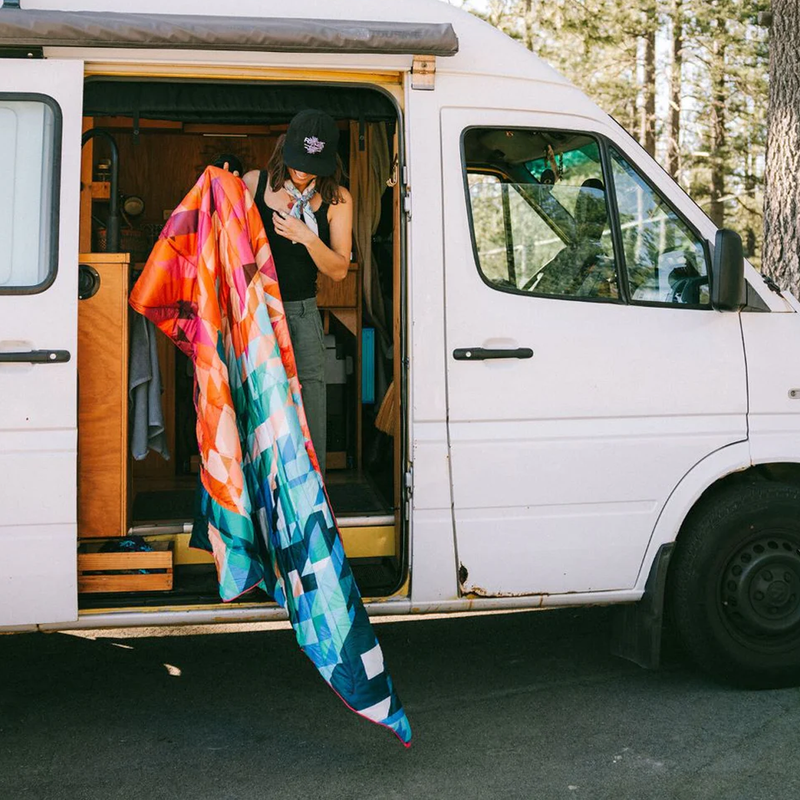 The Original Puffy Blanket, Rumpl The Original Puffy Blanket at camp