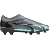 Puma Youth Ultra Match LL Rush FG/AG in Strong Grey/Puma White/Elektro Aqua