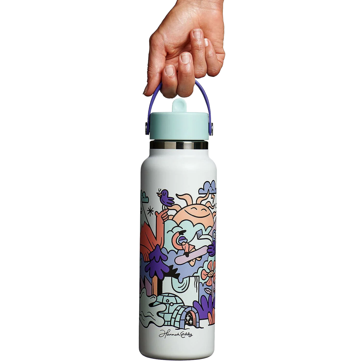 Hannah Eddy 40 oz Wide Mouth with Flex Straw Cap alternate view