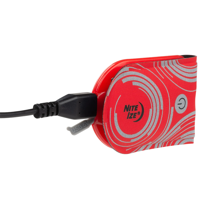 Rechargeable Magnetic LED Marker Yellow, Night Ize Rechargeable Magnetic LED Marker Red with charging cable