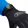 Black Diamond Hybrid Light Gloves in Black Carbon with model