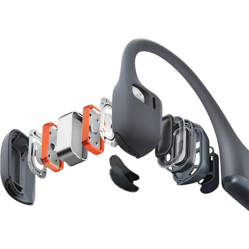 OpenRun Pro2, Shokz OpenRun Pro2 in black exploded view
