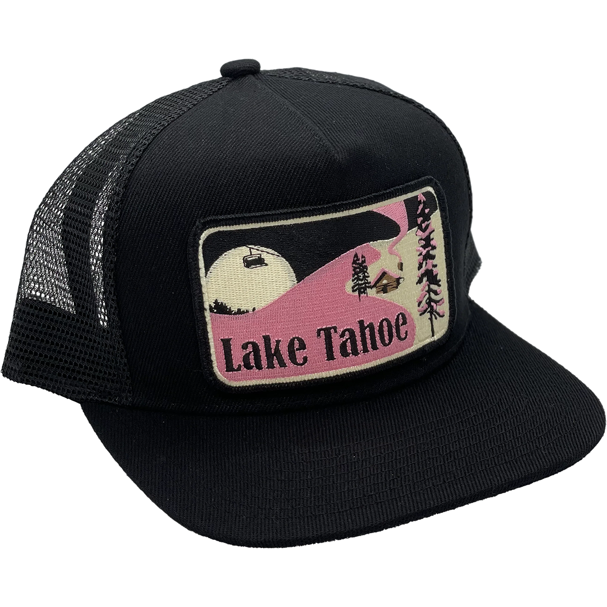 Lake Tahoe Winter Scene Trucker alternate view