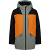 Quiksilver Youth Ambition Jacket in Sea Spray Orange Pepper Black