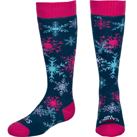 Youth Snowflake Mid Volume Sock