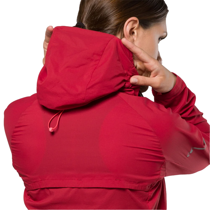 Women's Stealth Jacket 2.0, Nathan Women's Stealth Jacket 2.0 in Deep Red hood