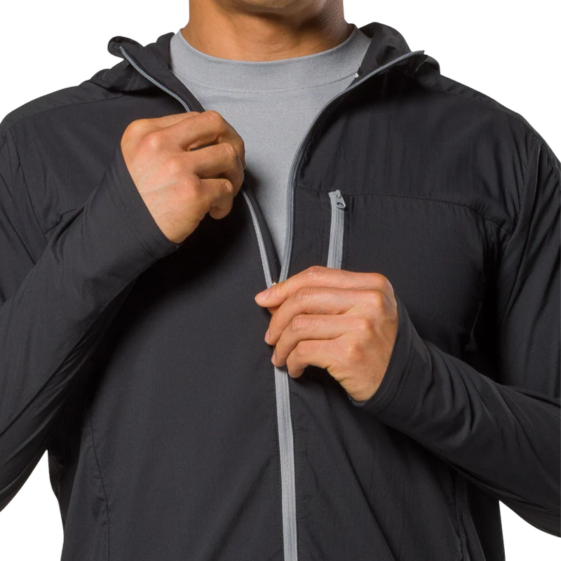 Men's Stealth Jacket 2.0, Nathan Men's Stealth Jacket 2.0 front zipper