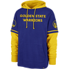 47 Brand GOLDEN STATE WARRIORS TRIFECTA '47 SHORTSTOP PULLOVER HOOD in Royal