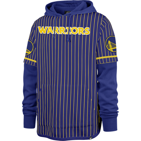 Men's Warriors Pinstripe Double Header Shortstop Pullover