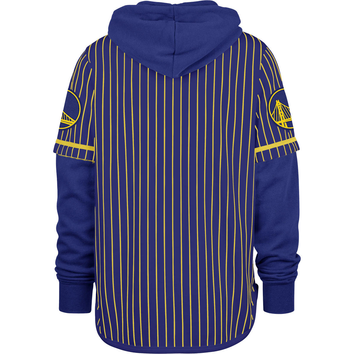 Men's Warriors Pinstripe Double Header Shortstop Pullover alternate view