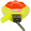 Nathan HyperBrite RX in Safety Yellow with charging cable