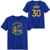 Outerstuff Youth Warriors Curry Name Number Tee in Royal