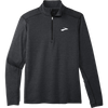 Brooks Men's Dash 1/2 Zip 2.0 in Heather Black