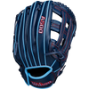 Wilson A500 AP - 12" Dual Post Web 2025 in Navy Cool Blue Red back