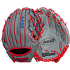 Wilson A450 Infield - 10.75" H-Web 2024 in Grey Royal Red front and back