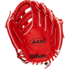 Wilson A450 Infield - 11" H-Web 2024 in Red/White palm