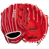 Wilson A450 Infield - 11" H-Web 2024 in Red/White front and back