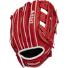 Wilson A450 11" H-Web Left Hand Throw in Red/White