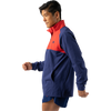 Rabbit Men's Victory Jacket in Beacon Blue Firey Red left