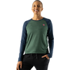 Rabbit Women's EZ Tee LS Cropped in Eclipse Forest
