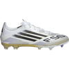 Adidas F50 League FG/MG WC 2025 in White/Black/Gold right profile