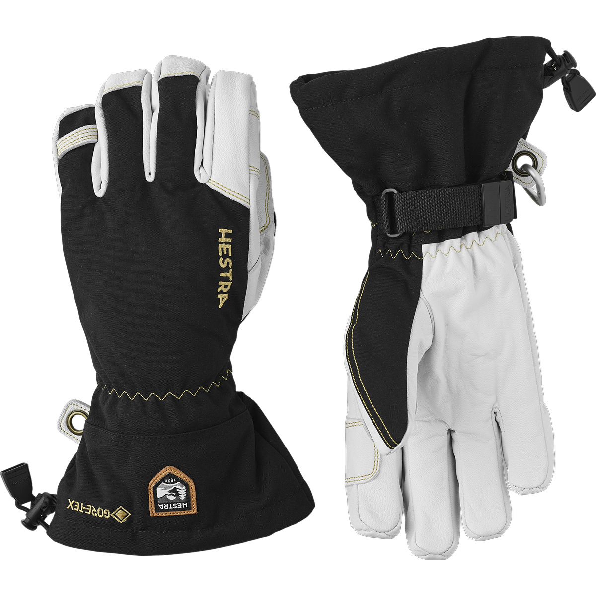 Hestra ARMY LEATHER GORETEX 3FINGER グローブ Army Leather Gore-Tex - 3 finger - Black | Hestra Gloves