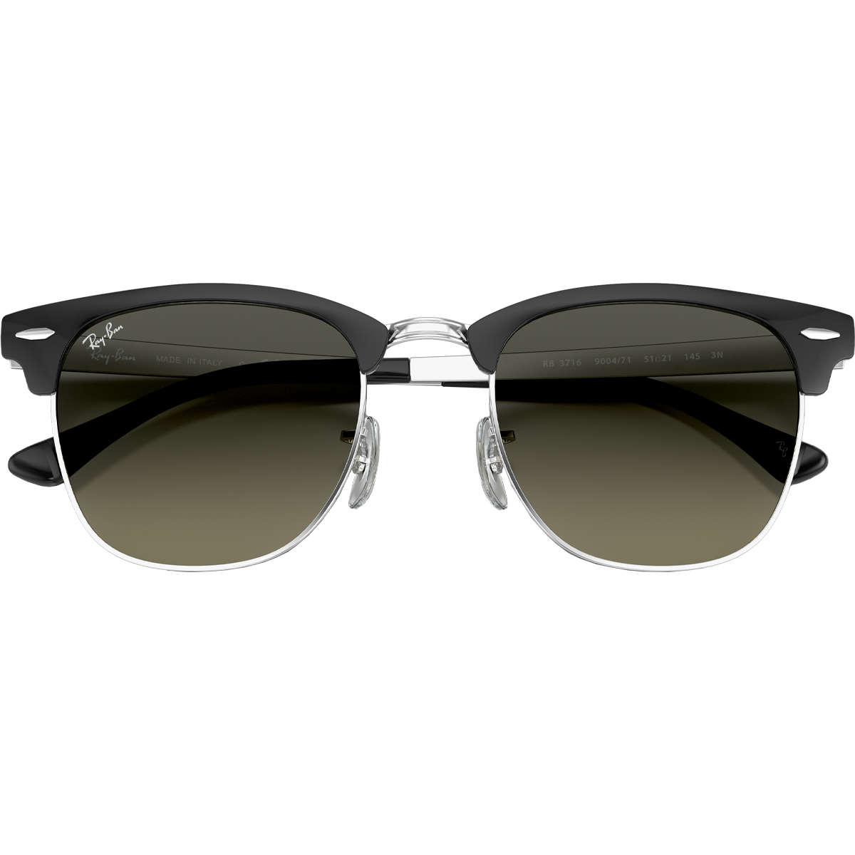 Clubmaster Metal - Polished Black Silver/Grey Gradient alternate view