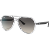 Ray Ban RB4376 Polished Transparent Grey Gradient 3/4 view