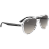 Ray Ban RB4376 Polished Transparent Grey Gradient alt 3/4 view