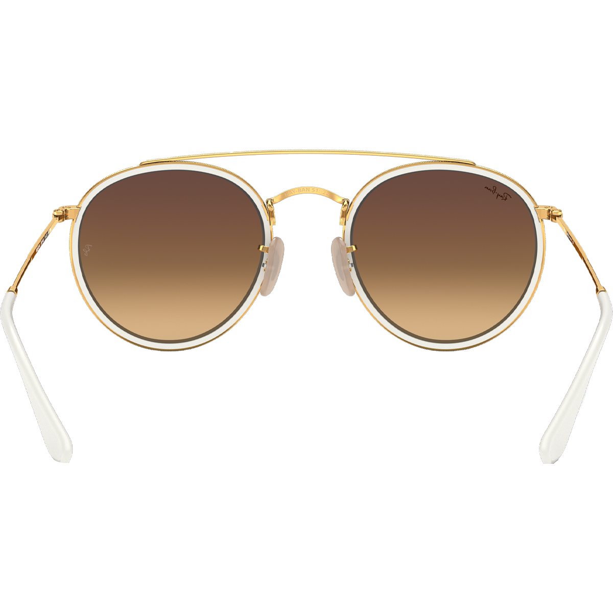 Round Double Bridge - Polished Gold/Blue Flash alternate view