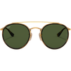 Ray Ban Round Double Bridge Polished Gold G-15 Green front