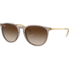 Ray Ban Polished Transparent Light Brown Brown 3/4 view