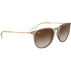 Ray Ban Polished Transparent Light Brown Brown 3/4 alt side