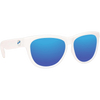 MiniShades Kids Classic 0-3 White Moon Polarized Blue front left